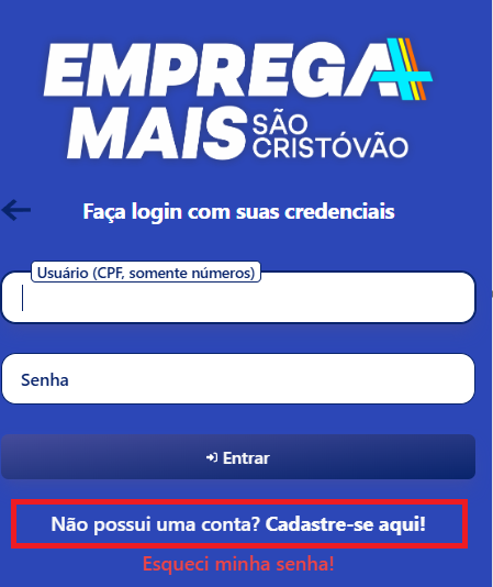 Link Cadastre-se aqui